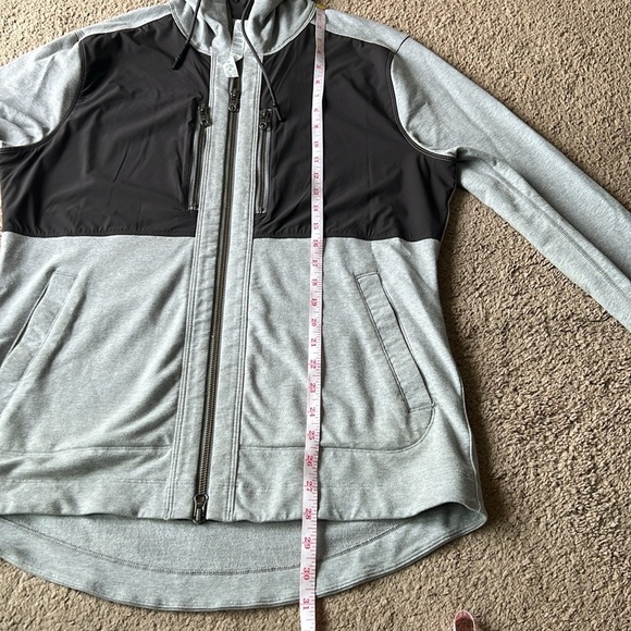 Lululemon Dispatch Zip Up Hoodie Heathered Slate/Deep Coal Grey - Picture 7 of 8